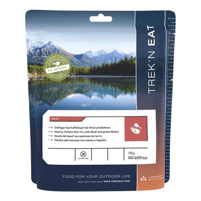 Trek'n Eat | Hearty Potato Stir Fry with Beef and green Beans | Freeze-dried food | 170g