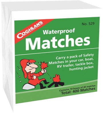Coghlan´s Waterproof Matches 10 pcs Boxes