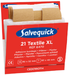 Cederroth Salvequick Textile patch XL 126 pcs