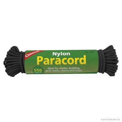 Coghlan's Paracord 550 Black 50 feet