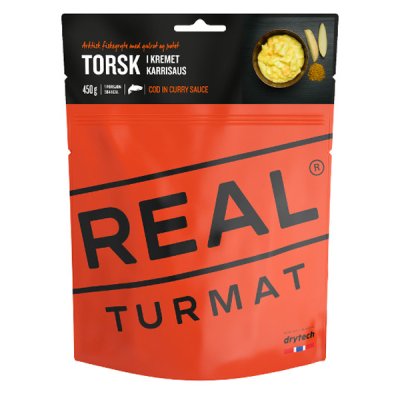 Real Turmat | Cod in Creamy Curry Sauce | Freeze-dried food | 96g