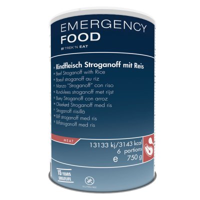 Emergency Food | Beef Stroganoff with rice | Freeze-dried food | 750g