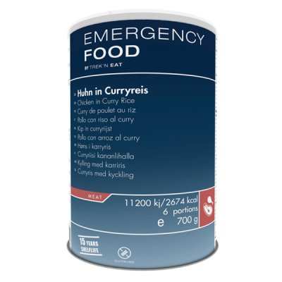 Emergency Food | Chicken in Curried Rice | Freeze-dried food | 700g