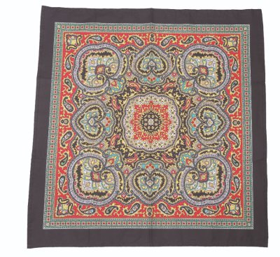 Paisley Handkerchief Black