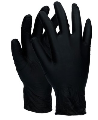 Nitrile Gloves Powder Free Medium 200 pcs Black