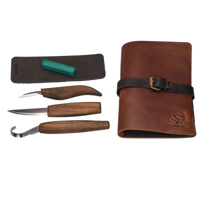 BeaverCraft Wood Carving Tool Set Genuine Leather S13X