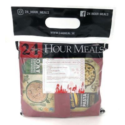 24 Hour Meals | Adventure pack Lightweight Menu 1 | Freeze-dried food | 900g