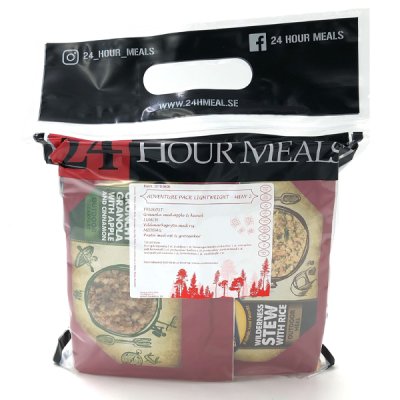 24 Hour Meals | Adventure pack Lightweight Meny 2 | Freeze-dried food | 900g