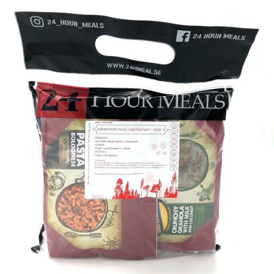 24 Hour Meals | Adventure pack Lightweight Meny 4 | Freeze-dried food | 900g
