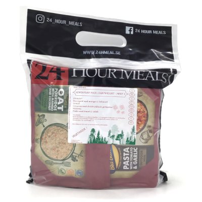24 Hour Meals | Adventure pack Lightweight Meny 1 Vegetarian | Freeze-dried food | 900g