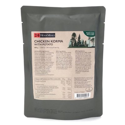 24 Hour Meals | Chicken Korma potato | MRE | 400g