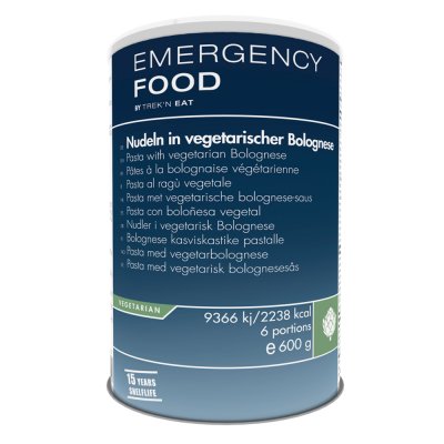 Emergency Food | Pasta with vegetarian Bolognese | Freeze-dried food | 600g