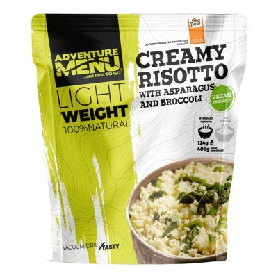 Adventure Menu | Creamy risotto with asparagus and broccoli | Freeze-dried food | 124g