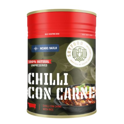 Sky Food | Chili Con Carne Self-Heating Can | MRE | 400g