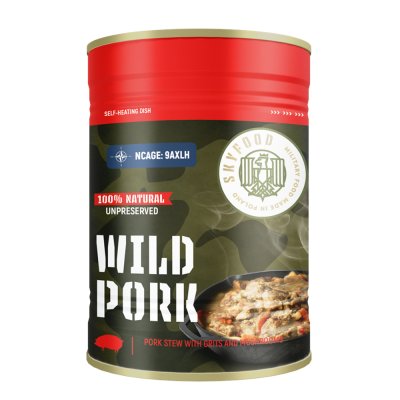 Sky Food | Wild Pork Self-Heating Can | MRE | 400g