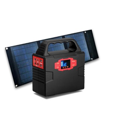Backup Battery Lithium Power Pack 26400 mAh With Solar Panel 30W