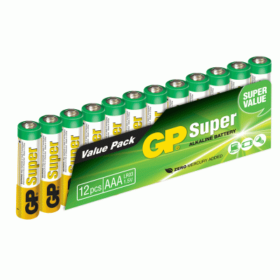 GP Super Alkaline AA 12-pack