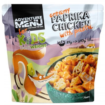 Adventure Menu | Creamy Paprika Chicken with Pasta | Freeze-dried food | 85g