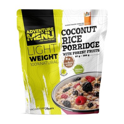 Adventure Menu | Lightweight Coconut Rice Porridge with Forrest Fruits | Freeze-dried food