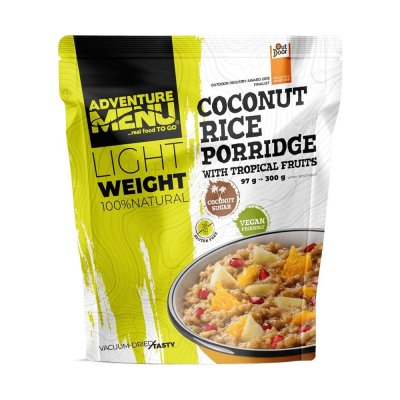 Adventure Menu | Lightweight Coconut Rice Porridge with Tropical Fruits | Freeze-dried food