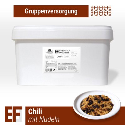 Convar Emergency Food | Chili with Pasta | Freeze Dried Food | Food Ration | 3750g