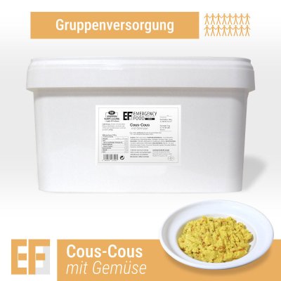 Convar Emergency Food | Couscous | Freeze dried food | Food rations | 4000g