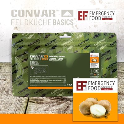 Convar Emergency Food | Emergency Onions kibbled | Freeze-dried food | 170g