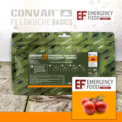 Convar Emergency Food | Tomato flakes | Freeze-dried food | 180g