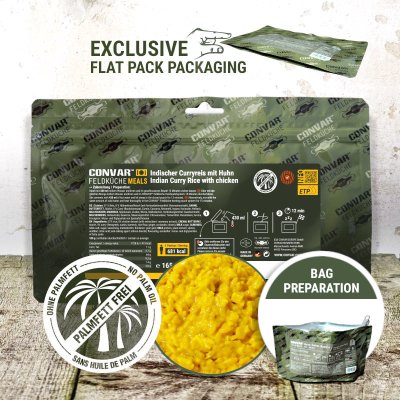 Convar Emergency Food | Indian curry chicken | Freeze-dried food | 165g