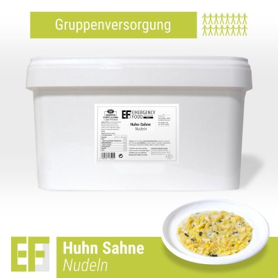 Convar Emergency Food | Noodles with chicken and spinach | Freeze dried food | Food ration | 3750g