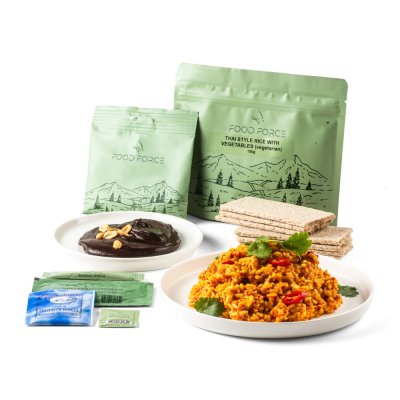 Food Force | Thai Style Rice with Vegetables Main Meal | Freeze Dried Food | 272g