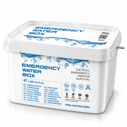 Pro Ration | Emergency Water Box | 50 years shelf life | 15500g
