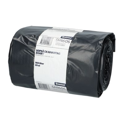 Garbage bag handle 160L Black (20pcs)