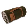 Petromax Wool Blanket Moss green and Black