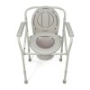 Folding shower chair with toilet function