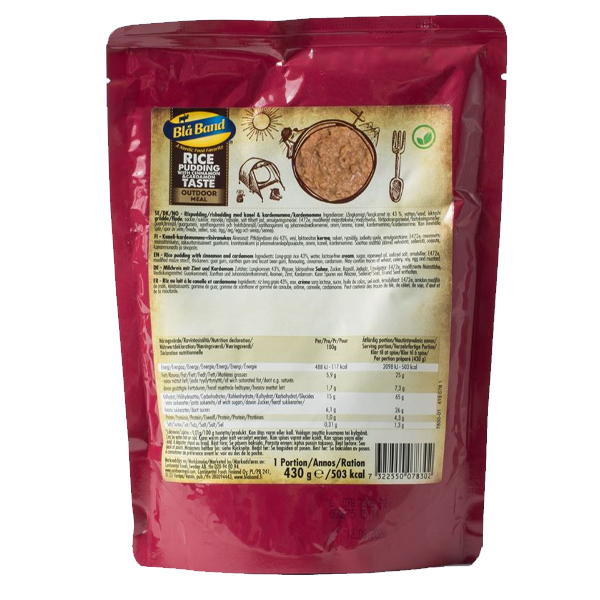 Blå Band | Rice pudding with cinnamon & cardamom | MRE | 430g