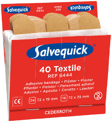 Cederroth Salvequick Textile patch 40 pcs