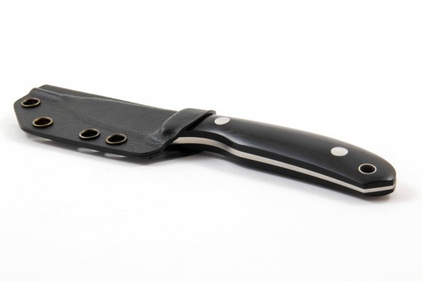Casström Safari Mini Hunter, Black G10, Stainless/Hollow grind