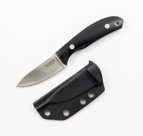 Casström Safari Mini Hunter, Black G10, Stainless/Hollow grind