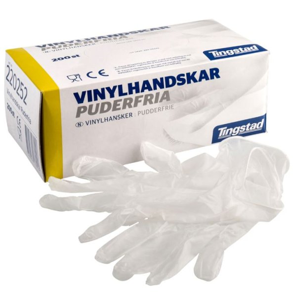 Powder Free Vinyl Gloves 200 Large size gloves