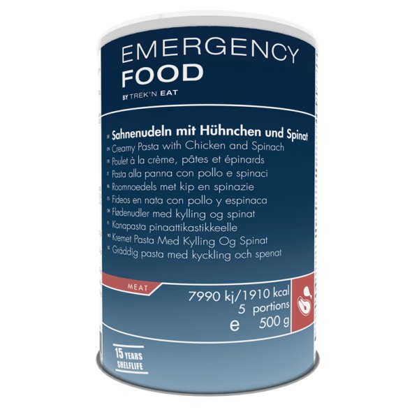 Emergency Food | Creamy Pasta with Chicken and Spinach | Freeze-dried food | 500g
