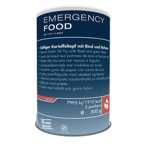 Emergency Food | Hearty Potato Stir Fry with Beef and green Beans | Freeze-dried food | 500g