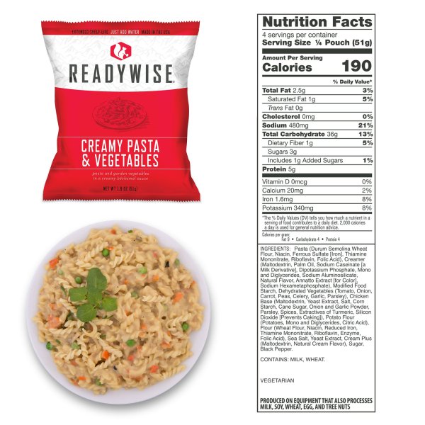 ReadyWise Food Supply | Freeze dried food | Food ration | 6580g