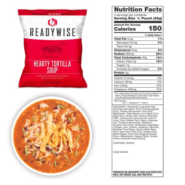 ReadyWise Food Supply | Freeze dried food | Food ration | 6580g