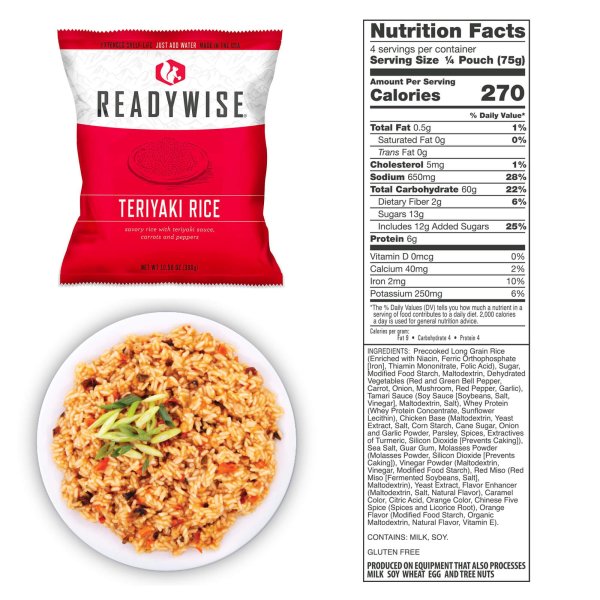ReadyWise Food Supply | Freeze dried food | Food ration | 6580g