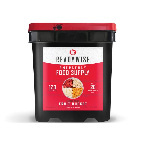 ReadyWise 120 Serving Freeze Dried Fruit Bucket | Freeze-dried food | Food Ration | 848g