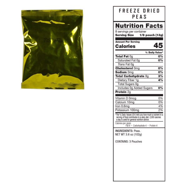 ReadyWise Freeze Dried Vegetable Bucket | Freeze-dried food | Food Ration | 926g