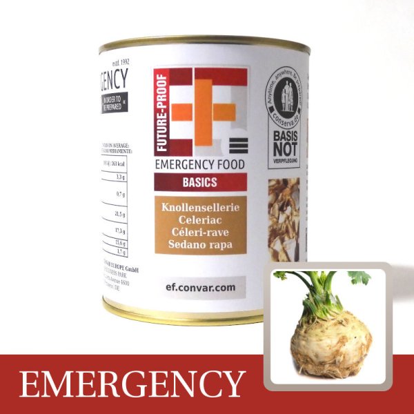 Convar Emergency Food | Celery tubers | Freeze-dried food | 170g