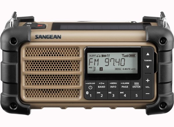 Sangean MMR99 Desert Tan | Handcranked radio with powerbank