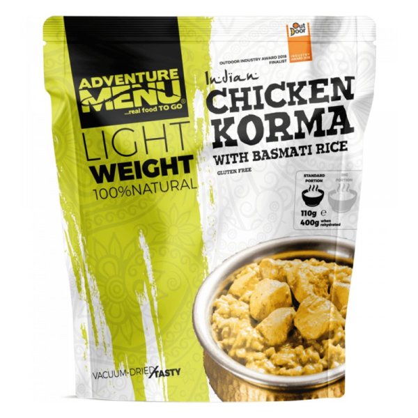 Adventure Menu | Chicken korma with basmati rice | Freeze-dried food | 115g
